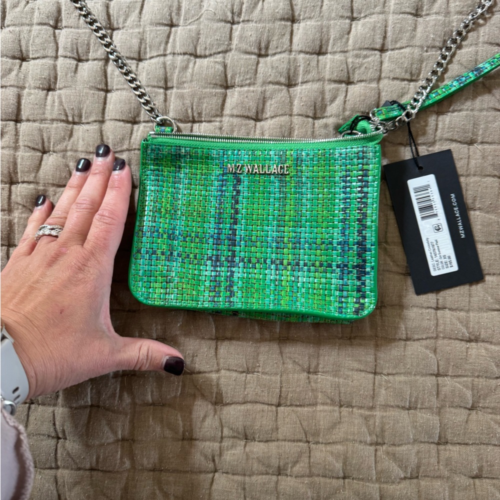 MZ Wallace Green Plaid crossbody